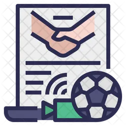 Football Player Public Contract  Icon