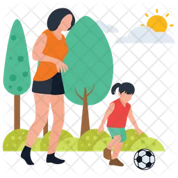 Football Playing in ground  Icon