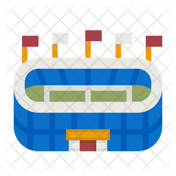 Football Stadium Icon - Download in Flat Style