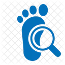 Footprint Search Magnifying Glass Icon