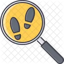 Footprint Magnifier Search Icon