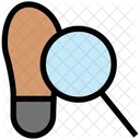 Footprint Detective Evidence Icon