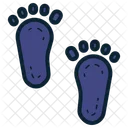 Footprint Foot Investigation Icon