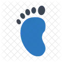 Footprint Barefoot Child Icon