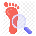 Crime Tracing Footprint Search Footprint Detection Icon