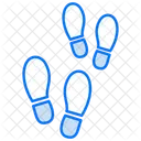 Footprints leading away  Icon