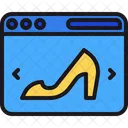 Footwear Website Online Footwear Shoe Website Icon