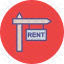 For Rent House For Rent Realty Sign Icon
