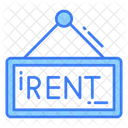 For Rent Rent Signboard Real Estate Icon