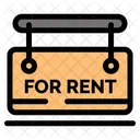 For Rent Rent Board Hanging Board Icon