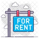 For Rent Board Rent Signboard Rent Icon