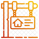For Rent House Sign Icon