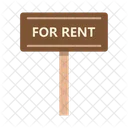 For Rent Real Estate Rent Signboard Icon