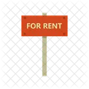 For Rent Real Estate Rent Signboard Icon