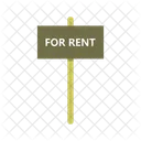 For Rent Real Estate Rent Signboard Icon