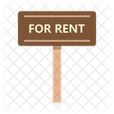 For Rent Real Estate Rent Signboard Icon