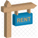 For Rent House For Rent Realty Sign Icon