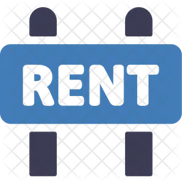 For Rent Sign Board  Icon