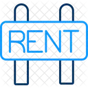 For Rent Sign Board Advertisement For Rent Icon