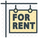 For rent signboard  Icon