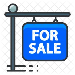 For sale signboard  Icon