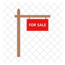 For Sale Signboard Real Estate Board Icon