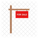 For Sale Signboard Real Estate Board Icon