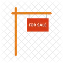 For Sale Signboard Real Estate Board Icon