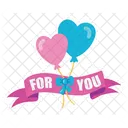 Love Baloons Love Heart Icon