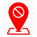 Forbidden Blocked Map Position Icon
