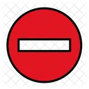 Forbidden Stop Sign Road Sign Icon