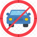 Forbidden Automobile Ban Icon
