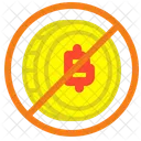 Forbidden Bitcoin Bitcoin Prohibition Icon