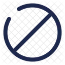 Forbidden Circle Signal Forbidden Icon