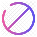 Forbidden Circle Signal Forbidden Icon