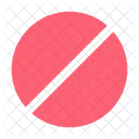 Forbidden Circle Signal Forbidden Icon