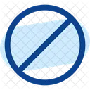 Forbidden Circle Signal Forbidden Icon