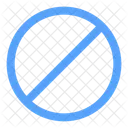 Forbidden Circle Signal Forbidden Icon