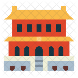 Forbidden City Icon - Download in Flat Style