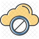 Forbidden Cloud Cloud Prohibition No Cloud Icon
