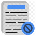 Ban Paper Ban Document Ban Doc Icon