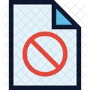 File Denied Forbidden Icon