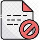Forbidden Document File Icône