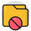 Forbidden Folder Forbidden Document Forbidden Doc Icon