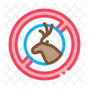 Deer Cross Out Icon