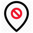 Forbidden Pin Forbidden Sign Icon