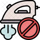 Forbidden No Steaming No Iron Icon