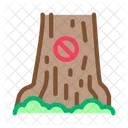 Forbidden Logging Tree Icon