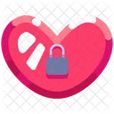 Forbidden Love Prohibited Lock Icon