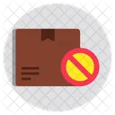 Carton Package Forbidden Parcel Icon